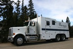 Quick Silver Wireline Truck on Road - Wireline Company in Grande Prairie Alberta
