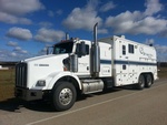Quick Silver Wireline Truck on Road - Wireline Company in Drayton Valley AB